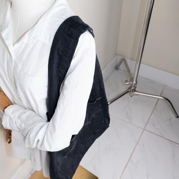 Upcycled reworked levis hobo bag - Picture 3 of 5